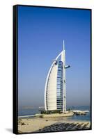 Burj Al Arab Hotel, Iconic Dubai Landmark, Jumeirah Beach, Dubai, United Arab Emirates, Middle East-Fraser Hall-Framed Stretched Canvas