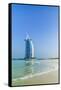 Burj Al Arab Hotel, Iconic Dubai Landmark, Jumeirah Beach, Dubai, United Arab Emirates, Middle East-Fraser Hall-Framed Stretched Canvas