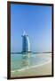 Burj Al Arab Hotel, Iconic Dubai Landmark, Jumeirah Beach, Dubai, United Arab Emirates, Middle East-Fraser Hall-Framed Premium Photographic Print