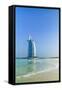 Burj Al Arab Hotel, Iconic Dubai Landmark, Jumeirah Beach, Dubai, United Arab Emirates, Middle East-Fraser Hall-Framed Stretched Canvas