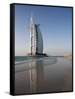 Burj Al Arab Hotel, Jumeirah Beach, Dubai, United Arab Emirates, Middle East-Amanda Hall-Framed Stretched Canvas