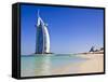 Burj Al Arab Hotel, Jumeirah Beach, Dubai, United Arab Emirates, Middle East-Amanda Hall-Framed Stretched Canvas