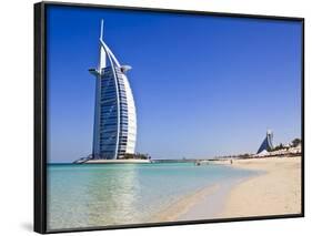 Burj Al Arab Hotel, Jumeirah Beach, Dubai, United Arab Emirates, Middle East-Amanda Hall-Framed Photographic Print