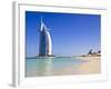 Burj Al Arab Hotel, Jumeirah Beach, Dubai, United Arab Emirates, Middle East-Amanda Hall-Framed Photographic Print