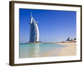 Burj Al Arab Hotel, Jumeirah Beach, Dubai, United Arab Emirates, Middle East-Amanda Hall-Framed Photographic Print