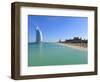 Burj Al Arab Hotel, Jumeirah Beach, Dubai, United Arab Emirates, Middle East-Amanda Hall-Framed Photographic Print