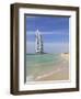 Burj Al Arab Hotel, Jumeirah Beach, Dubai, United Arab Emirates, Middle East-Amanda Hall-Framed Photographic Print