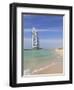 Burj Al Arab Hotel, Jumeirah Beach, Dubai, United Arab Emirates, Middle East-Amanda Hall-Framed Photographic Print