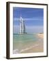 Burj Al Arab Hotel, Jumeirah Beach, Dubai, United Arab Emirates, Middle East-Amanda Hall-Framed Photographic Print