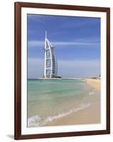 Burj Al Arab Hotel, Jumeirah Beach, Dubai, United Arab Emirates, Middle East-Amanda Hall-Framed Photographic Print