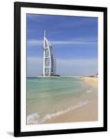 Burj Al Arab Hotel, Jumeirah Beach, Dubai, United Arab Emirates, Middle East-Amanda Hall-Framed Photographic Print