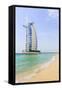 Burj Al Arab Hotel, Jumeirah Beach, Dubai, United Arab Emirates, Middle East-Amanda Hall-Framed Stretched Canvas