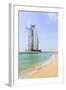 Burj Al Arab Hotel, Jumeirah Beach, Dubai, United Arab Emirates, Middle East-Amanda Hall-Framed Photographic Print