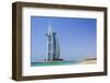 Burj Al Arab Hotel, Jumeirah Beach, Dubai, United Arab Emirates, Middle East-Amanda Hall-Framed Photographic Print