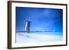 Burj Al Arab Hotel on Jumeirah Beach in Dubai, Modern Architecture, Luxury Beach Resort, Summer Vac-Anna Omelchenko-Framed Photographic Print