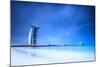 Burj Al Arab Hotel on Jumeirah Beach in Dubai, Modern Architecture, Luxury Beach Resort, Summer Vac-Anna Omelchenko-Mounted Photographic Print