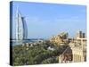 Burj Al Arab, Seen From the Madinat Jumeirah Hotel, Jumeirah Beach, Dubai, Uae-Amanda Hall-Stretched Canvas