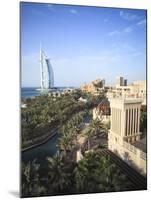 Burj Al Arab Seen From the Madinat Jumeirah Hotel, Jumeirah Beach, Dubai, Uae-Amanda Hall-Mounted Photographic Print