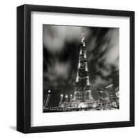 Burj Kahlifa at Night, Study 1, Dubai, UAE-Marcin Stawiarz-Framed Art Print