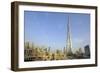 Burj Khalifa and City Skyline, Downtown, Dubai, United Arab Emirates, Middle East-Amanda Hall-Framed Photographic Print