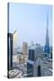 Burj Khalifa and City Skyline, Downtown, Dubai, United Arab Emirates, Middle East-Amanda Hall-Stretched Canvas