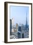 Burj Khalifa and City Skyline, Downtown, Dubai, United Arab Emirates, Middle East-Amanda Hall-Framed Photographic Print