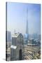 Burj Khalifa and City Skyline, Downtown, Dubai, United Arab Emirates, Middle East-Amanda Hall-Stretched Canvas