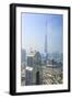 Burj Khalifa and City Skyline, Downtown, Dubai, United Arab Emirates, Middle East-Amanda Hall-Framed Photographic Print