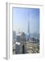 Burj Khalifa and City Skyline, Downtown, Dubai, United Arab Emirates, Middle East-Amanda Hall-Framed Photographic Print