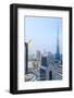 Burj Khalifa and City Skyline, Downtown, Dubai, United Arab Emirates, Middle East-Amanda Hall-Framed Photographic Print