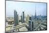 Burj Khalifa and City Skyline, Downtown, Dubai, United Arab Emirates, Middle East-Amanda Hall-Mounted Photographic Print