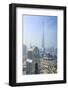 Burj Khalifa and City Skyline, Downtown, Dubai, United Arab Emirates, Middle East-Amanda Hall-Framed Photographic Print