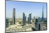Burj Khalifa and City Skyline, Dubai, United Arab Emirates, Middle East-Amanda Hall-Mounted Photographic Print