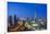 Burj Khalifa and Downtown Dubai at night, Dubai, United Arab Emirates, Middle East-Fraser Hall-Framed Photographic Print