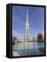 Burj Khalifa and Dubai Mall, Downtown, Dubai, United Arab Emirates, Middle East-null-Framed Stretched Canvas