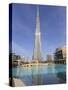 Burj Khalifa and Dubai Mall, Downtown, Dubai, United Arab Emirates, Middle East-null-Stretched Canvas