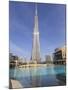 Burj Khalifa and Dubai Mall, Downtown, Dubai, United Arab Emirates, Middle East-null-Mounted Premium Photographic Print