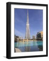 Burj Khalifa and Dubai Mall, Downtown, Dubai, United Arab Emirates, Middle East-null-Framed Photographic Print