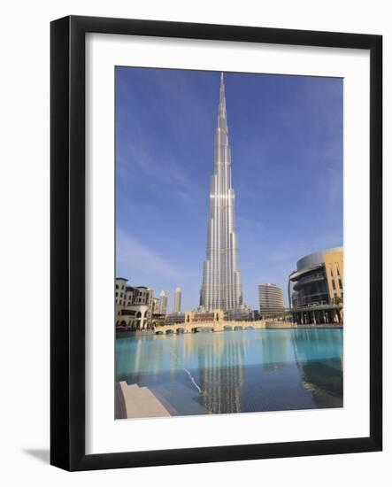 Burj Khalifa and Dubai Mall, Downtown, Dubai, United Arab Emirates, Middle East-null-Framed Photographic Print