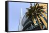 Burj Khalifa and Dubai Mall, Dubai, United Arab Emirates, Middle East-Amanda Hall-Framed Stretched Canvas