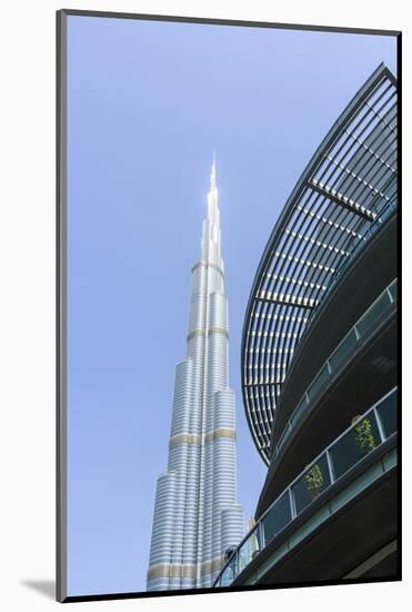 Burj Khalifa and Dubai Mall, Dubai, United Arab Emirates, Middle East-Amanda Hall-Mounted Photographic Print