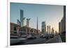 Burj Khalifa and Sheikh Zayed Road, Downtown, Dubai, United Arab Emirates, Middle East-Ben Pipe-Framed Photographic Print