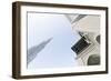 Burj Khalifa and Souk Al Bahar, Downtown Dubai, Dubai, United Arab Emirates, the Middle East-Axel Schmies-Framed Photographic Print