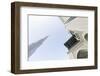 Burj Khalifa and Souk Al Bahar, Downtown Dubai, Dubai, United Arab Emirates, the Middle East-Axel Schmies-Framed Photographic Print