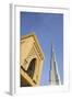 Burj Khalifa and Souk Al Bahar, Dubai, United Arab Emirates, Middle East-Amanda Hall-Framed Photographic Print