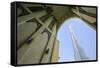 Burj Khalifa and Souk Al Bahar, Dubai, United Arab Emirates, Middle East-Amanda Hall-Framed Stretched Canvas