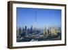 Burj Khalifa and Surrounding Downtown Skyscrapers, Dubai, United Arab Emirates, Middle East-Fraser Hall-Framed Photographic Print