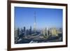 Burj Khalifa and Surrounding Downtown Skyscrapers, Dubai, United Arab Emirates, Middle East-Fraser Hall-Framed Photographic Print