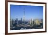 Burj Khalifa and Surrounding Downtown Skyscrapers, Dubai, United Arab Emirates, Middle East-Fraser Hall-Framed Photographic Print