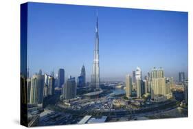 Burj Khalifa and Surrounding Downtown Skyscrapers, Dubai, United Arab Emirates, Middle East-Fraser Hall-Stretched Canvas